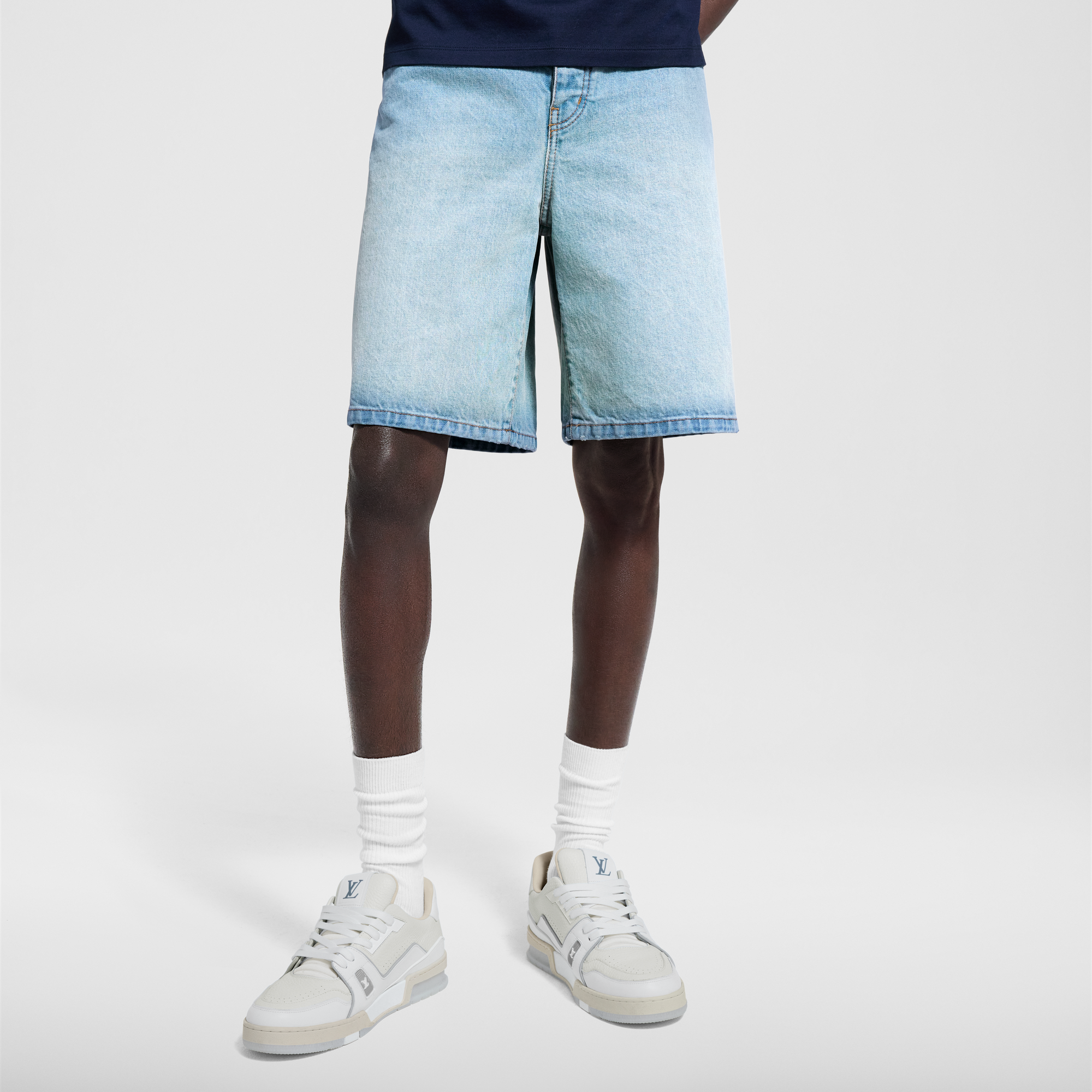Ready to Wear Mezclilla Shorts de denim LV | Louis Vuitton ® (Ampliar producto)
